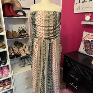 Boho Strapless Jumpsuit